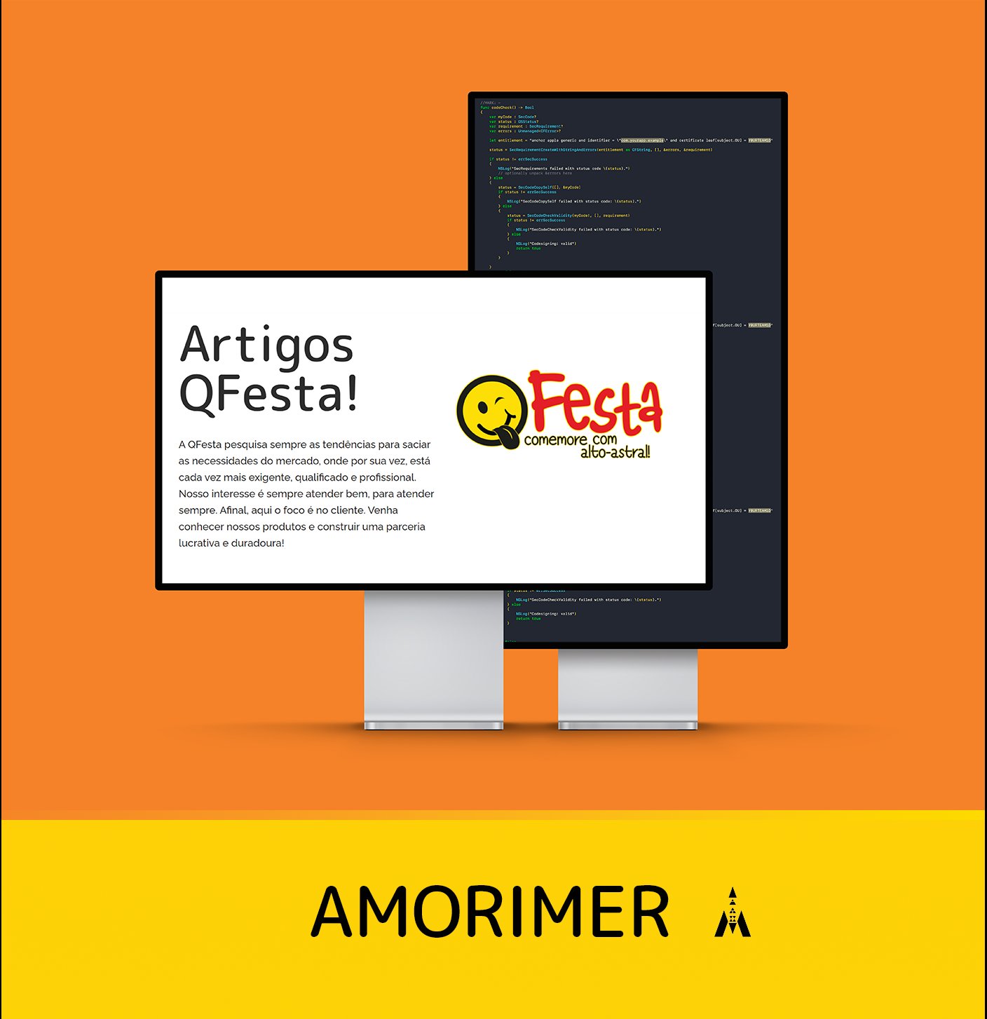 Mockup celular - site QFesta