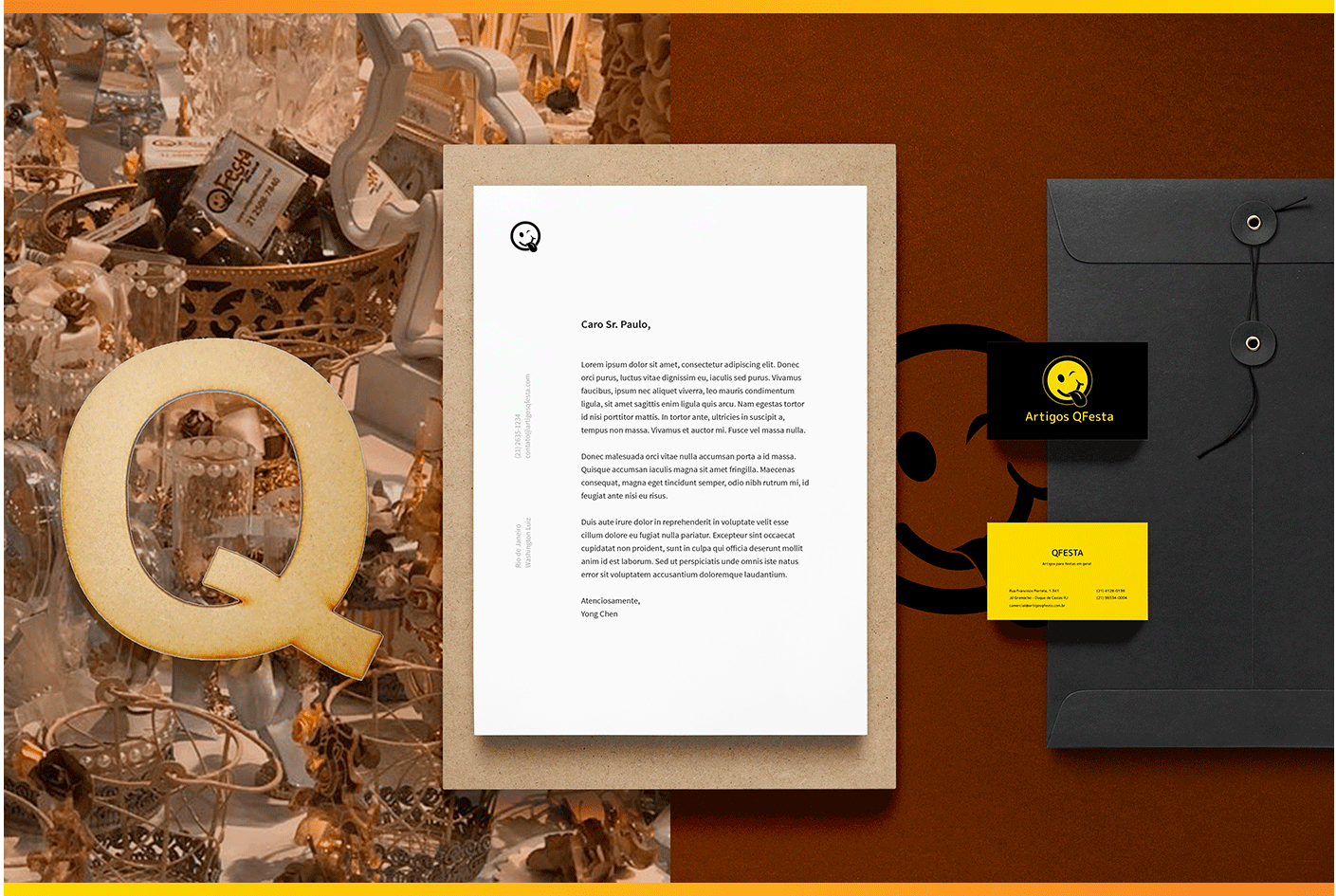 Mockup papelaria completa